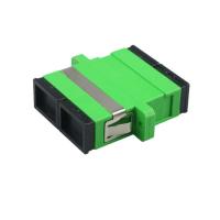 SC plástico do acoplador do adaptador do conector da fibra à manutenção programada frente e verso milímetro do SC com flange