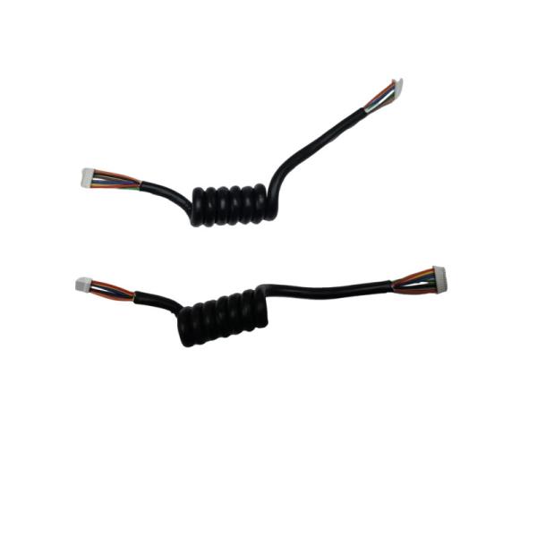 Customized TPU Coiled Cable Harness Assembly for Advanced Electronic Applications