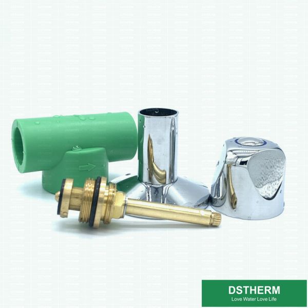 Остановите ручку сплава цинка треугольника частей клапана с латунными патронами 1inch