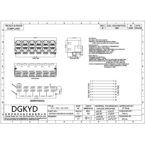 ДГКИД59212688ИВД1ДИ1Г022 2кс6 Мулти соединитель порта РДЖ45 без лампы/фильтра 8П8К