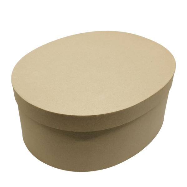 Custom Oval Kraft Paper Gift Box for Candy Dessert Packaging
