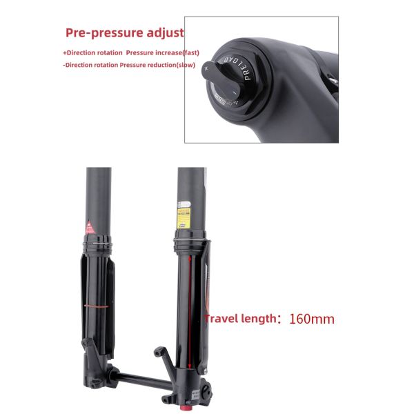 Dnm USD-6S Fat 26er Inverted Fat Bike Suspsension Fork Mountain Bike Fork