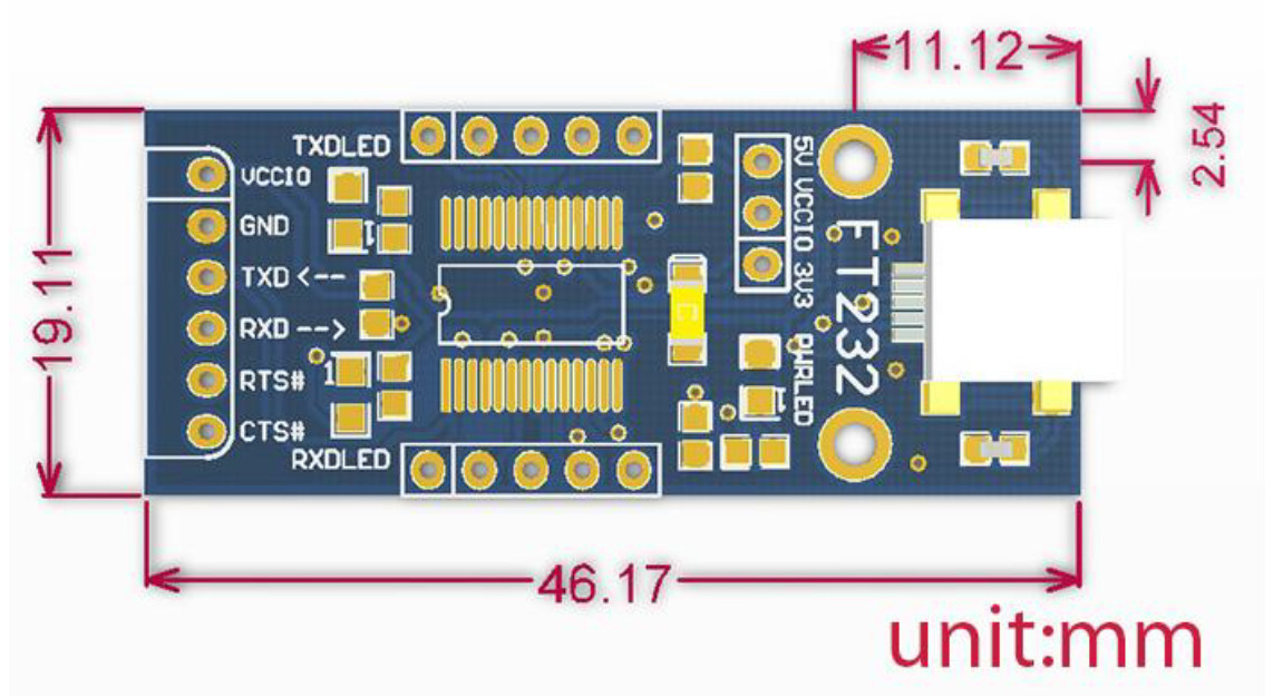 FT232 Mini USB UART Board R3 Arduino Совет по развитию ST Morpho