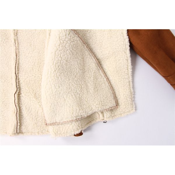 Lady's Sueded Sherpa coats, Women's sueded jacket , very cool quality, stocks