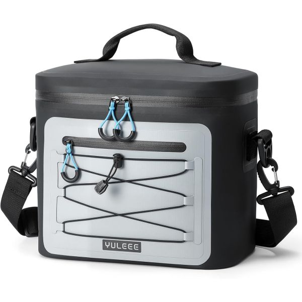 Waterproof Cooler Bag, 7/16/30 Can Soft Sided Small Portable Insulated Cooling Pack, Everyday Lunch Cooler, Leakproof Ice Chest for Beach, Camping, Travel, Picnic