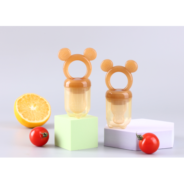 Foodgrade Baby Food Fruit Feeder Bite Silicone Pacifier Baby Chewing Teether Toy For Infant Baby Eating Food Training