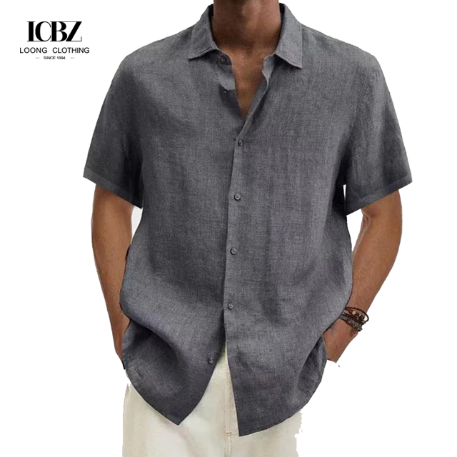 Apoyo 7 días Muestra de pedido Tiempo de entrega Manga corta masculina camisas y pantalones cortos hawaianos