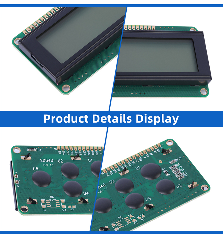 Cyrillic Gray Film 2004D LCD LCM Display Module Dot Matrix Screen Interface Module