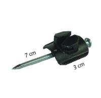 clou de 4mm sur la barrière électrique Insulators de petit clou du noir pp de longueur de l'isolateur 70mm