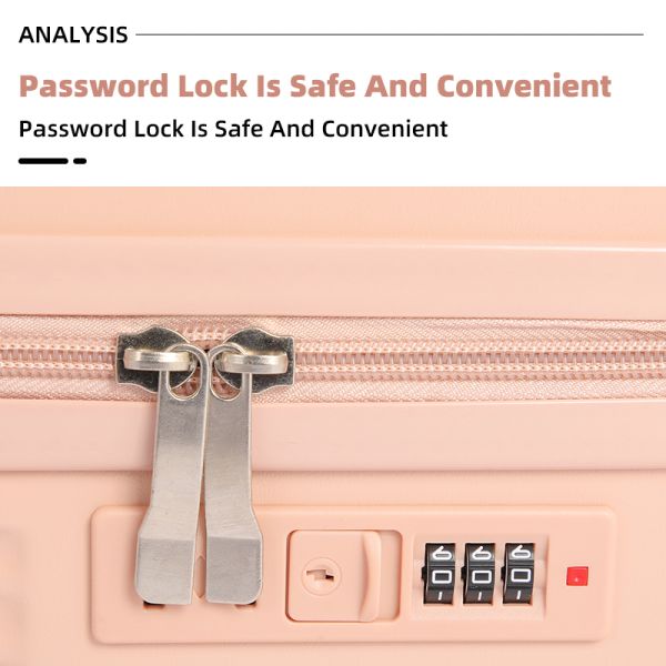 Valise de voyage multifonctionnelle à la mode, de bonne qualité, pratique pour les voyages, valise en aluminium de 26 pouces