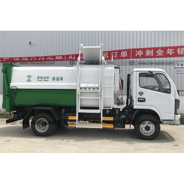 Dongfeng 4X2 Side Loading Bin Waste Compactor Vehicle
