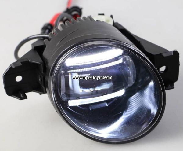 Nissan Micra March car fog light upgrade with daytime running light DRL