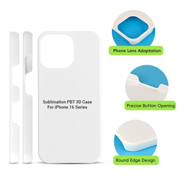 Impresión personalizada en blanco 3D Sublimación Casas para iPhone Para Iphone 16 15 14 13 Pro Max
