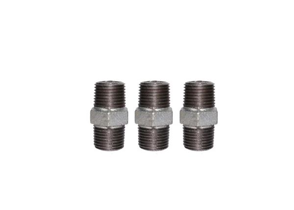 Long Short Natural Gas Pipe Fittings , Black Iron Pipe Nipple Casting Technics