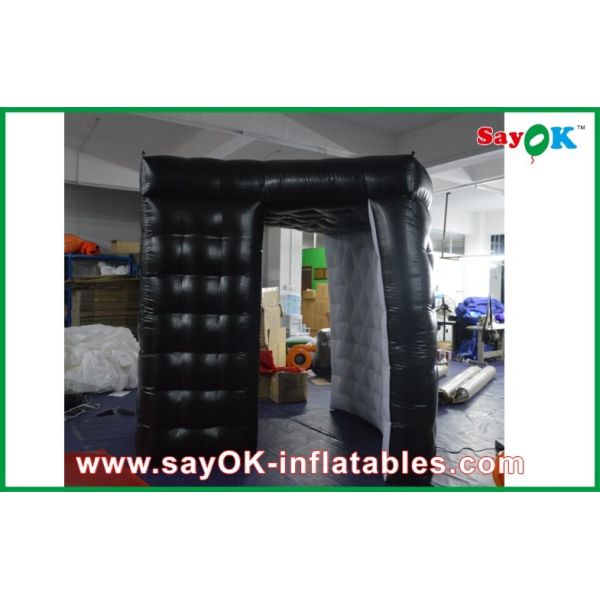 防水黒い携帯用デジタル膨脹可能な写真ブースのキオスクのテント