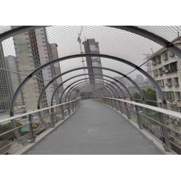 SS304 Knotted Wire Rope Mesh 3mm Steel Rope Net For Zoo Mesh Cable Mesh