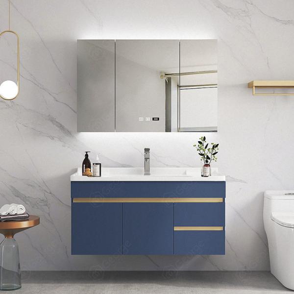 Luxury Solid Wood With LED Bathroom Mirror Cabinet Vanity New Design