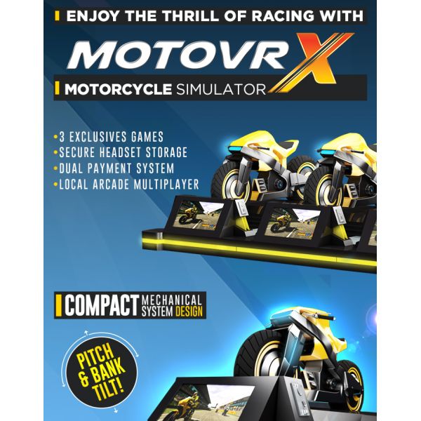 220v Black Crazy VR Motorcycle Simulator Electric Cylinder Racing Platform For Adults