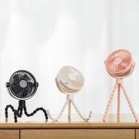 Ventilador USB portátil oscilante Clip de trípode de escritorio de 6 pulgadas en ventilador con 360 grados