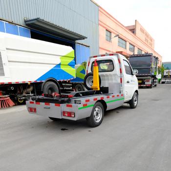 4.1M3 1.5ton Pure Electric Hook Lift Garbage Truck With 2840Kg Loading Capacity