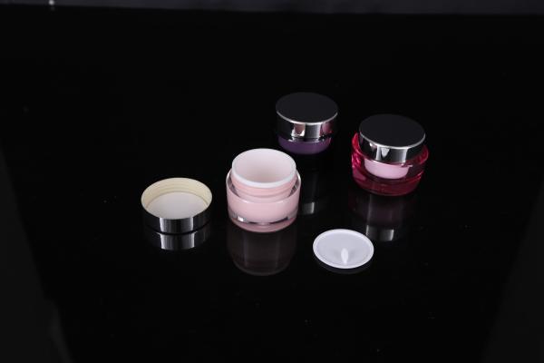 hand lip crystal pump empty square white Screen Printing Airless 30ml Cosmetic Cream Jars