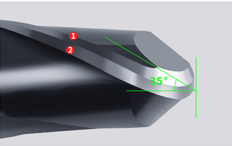 AlTiN Couche à bille nez long bout de broyeur Dureté 50 55 60 65 AOL 150 mm
