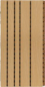 Artistic Grooved Acoustic Panels , MDF Sound Absorbing Wall Panels Modern Design