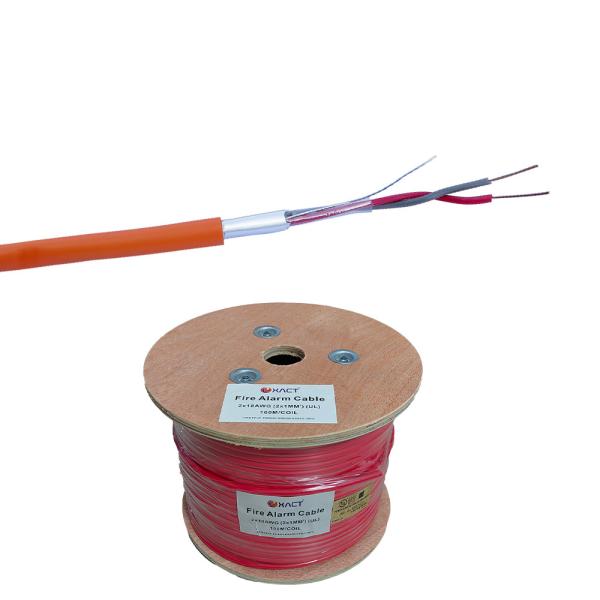 Fire Resistant ABS KPSng 2x2x0.5 White Electrical Cables with Drain Wire 1/0.5tc mm