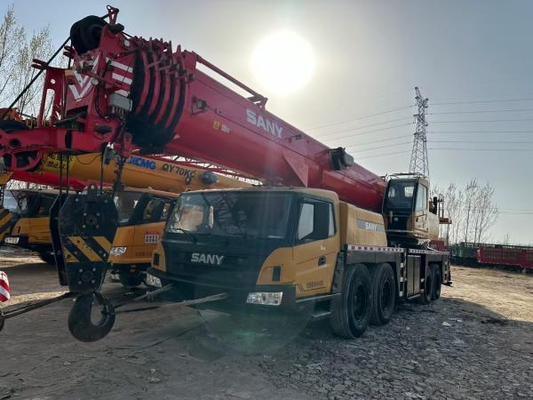 USED SANY 2019 80 ton Mobile Crane STC800T6 Lifting Equipment Machinery China Export