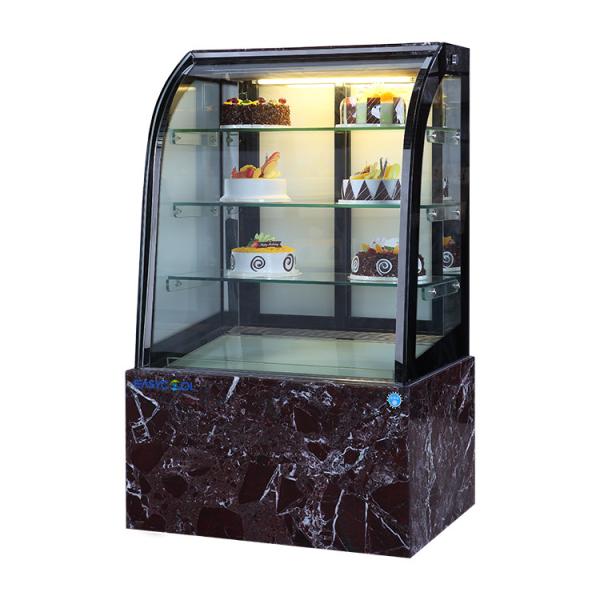1.5M Arc Shaped Bakery Glass Showcase With Optional Led Lighting