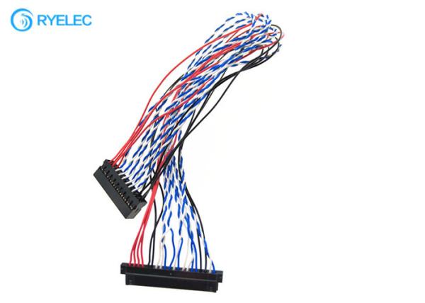 20pin Jae Fi-20s ao passo 2 de Du Pont Bld2-20 2mm enfileira 2*10p o cabo dos pares 1571 28awg Lvds