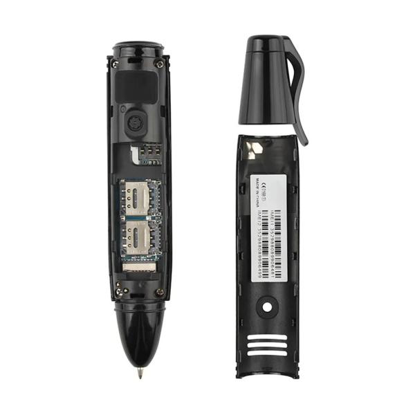 Ak007 ペンのタイプ ミニ 携帯電話 0.96 インチ スクリーン GSM 音声レコーダー付き Bluetooth対応 カメラダイヤル