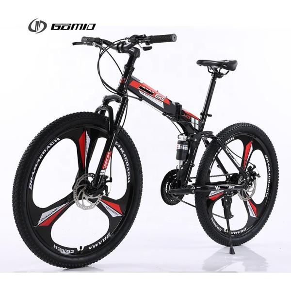 24 26 Inch Custom Gear Cycle Full Shockingproof Frame Folding Bike with Front Quick Release Sealed Bearing Hubs Steel Frame