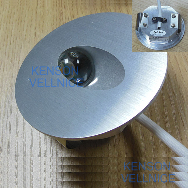 3W IP40 Mini Aluminum Indoor LED Step Light / Indoor Stair Lighting Brushed Color