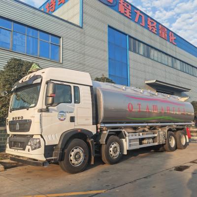 Sinotruk HOWO Fuel Tanker Truck 12 Wheel 20000L Aluminum Alloy Fuel Transport Truck