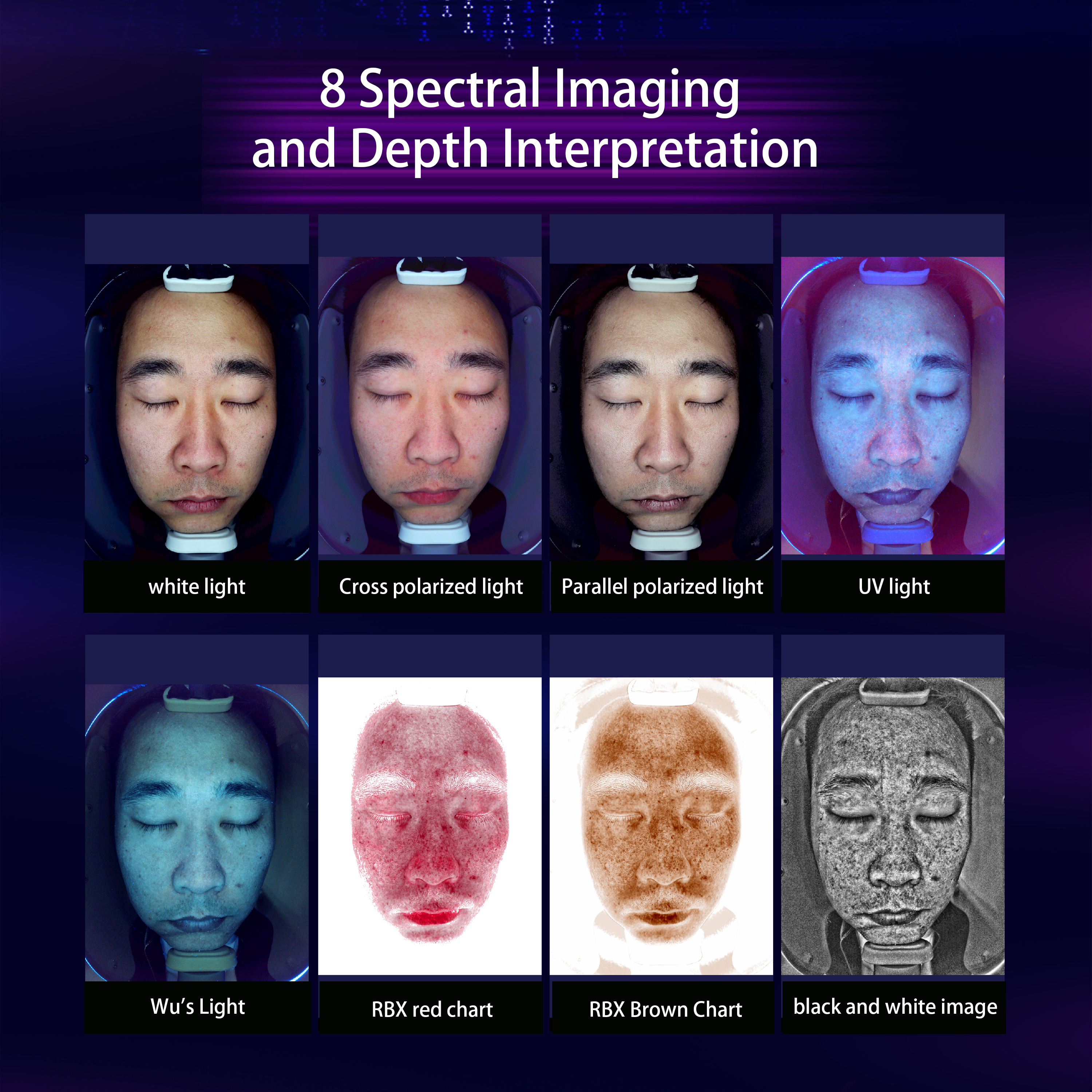 X3 Skin Analyzer AI Camera Salon Facial Diagnostic Beauty Detector HD Scanner Machine Equipment