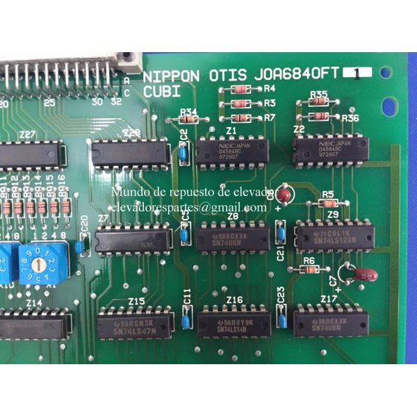 La placa para OTIS elevador JOA6840FT1