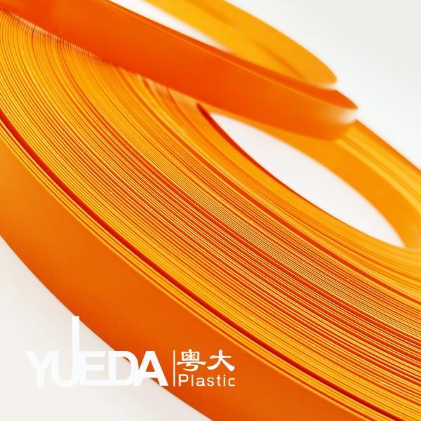 Orange Plastic Edge Banding Tape PVC / ABS Edgebanding Dust Prevention
