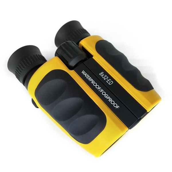 Military 8x32 ED Binoculars , Long Eye Relief Binoculars With Mini Compass