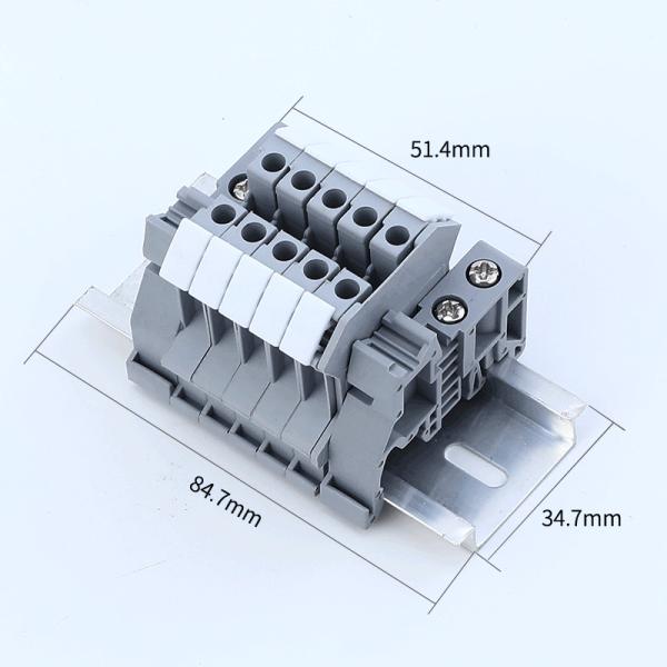 UK2.5B Screw Terminal Blocks Kit UK2.5N Modular DIN Rail Mounted Strips 32A 690V