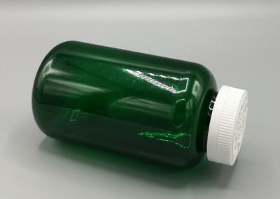 140mm Height Plastic Vitamin Containers , Brown / Transparent Plastic Tablet Containers Pharmaceutical