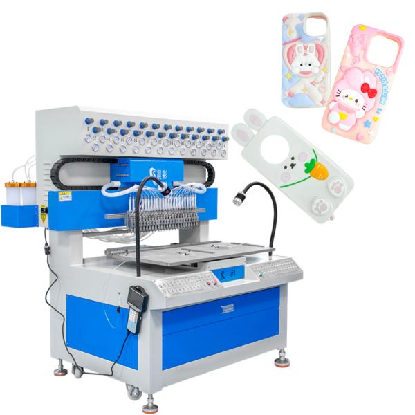 24 Color Liquid Silicone Dripping Molding Machine Phone Case Making Machine