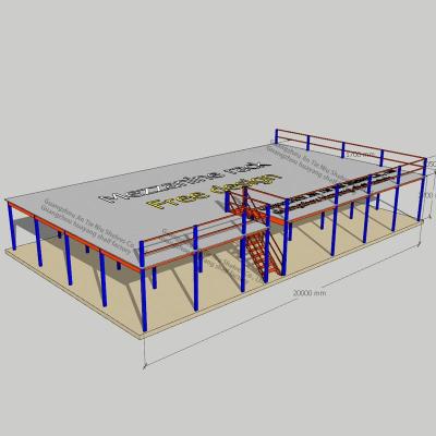 4.5T Mezzanine Floor Storage ODM Multi Tier Factory Mezzanine Floor