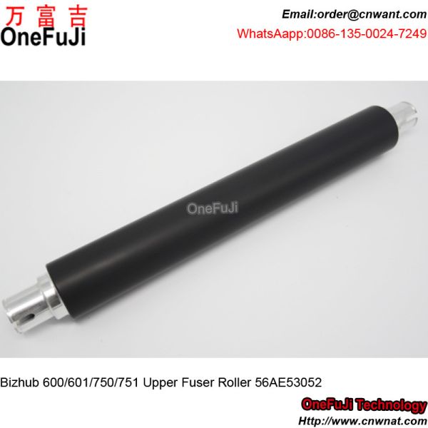 High Quality Copier Heater Roller Konica Minolta Bizhub 600 601 750 751 56AE53052 Compatible Upper Fuser Roller