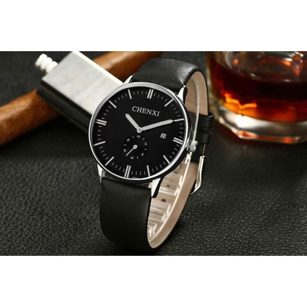 Fashion Jewelry Wholesale Leather Watches Blue Brown White Black White Men's Watches New