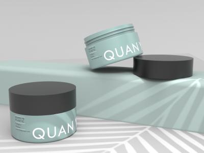 Round Hair Mask Container Plastic Cosmetic Jars 100ml Frosted Printing Logo ISO9001