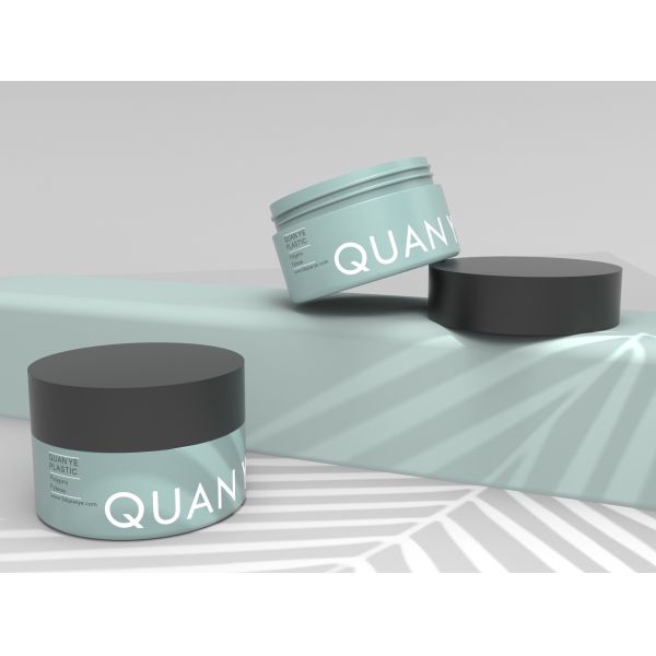 Круглый контейнер маски волос пластиковая косметика раздражает 100ml заморозил печать логотипа ISO9001