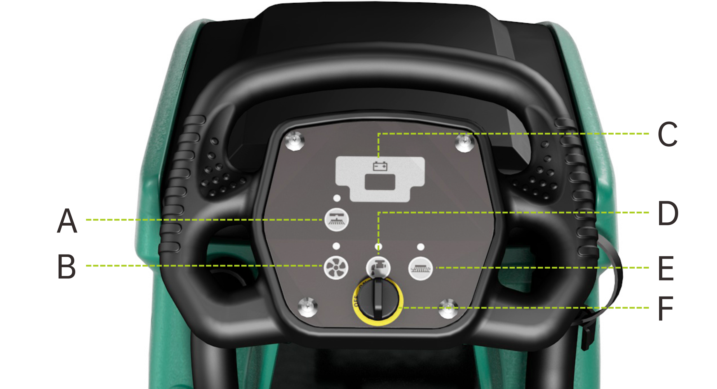 Automatic Walk Behind Floor Scrubber Machine 500W for Restaurant