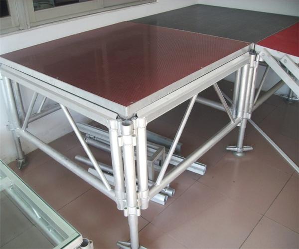 3 Level Adjustable Height 400KG Loading Capacity 4 X 8ft Anti-slip Waterproof Portable Stage Use in all kind of events