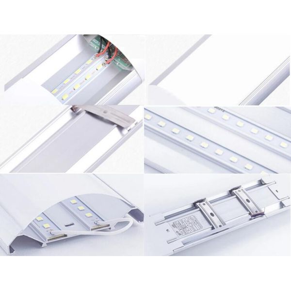 IP44 Purified 2ft 4ft LED Tube Batten Light 36w 48w AC 220V 110LM 6500K Milky led replacement tubes